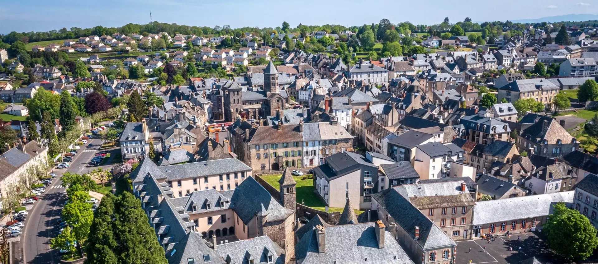 Ville de Mauriac dans le Cantal